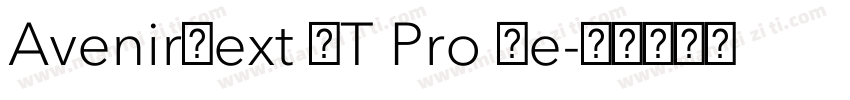 AvenirNext LT Pro Me字体转换